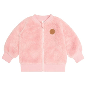 CHERRY BOW FURRY JACKET (PREORDER) - HUXBABY