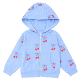 CHERRY BOWS ZIP UP HOODIE - CHASER KIDS - HOODIES