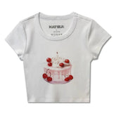 CHERRY CAKE TSHIRT (PREORDER) - KATIE J NEW YORK