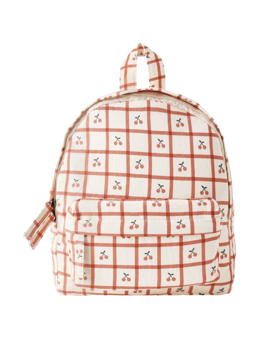 CHERRY CHECK MINI BACKPACK - BACKPACKS
