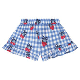 CHERRY GINGHAM SHORTS - HUXBABY