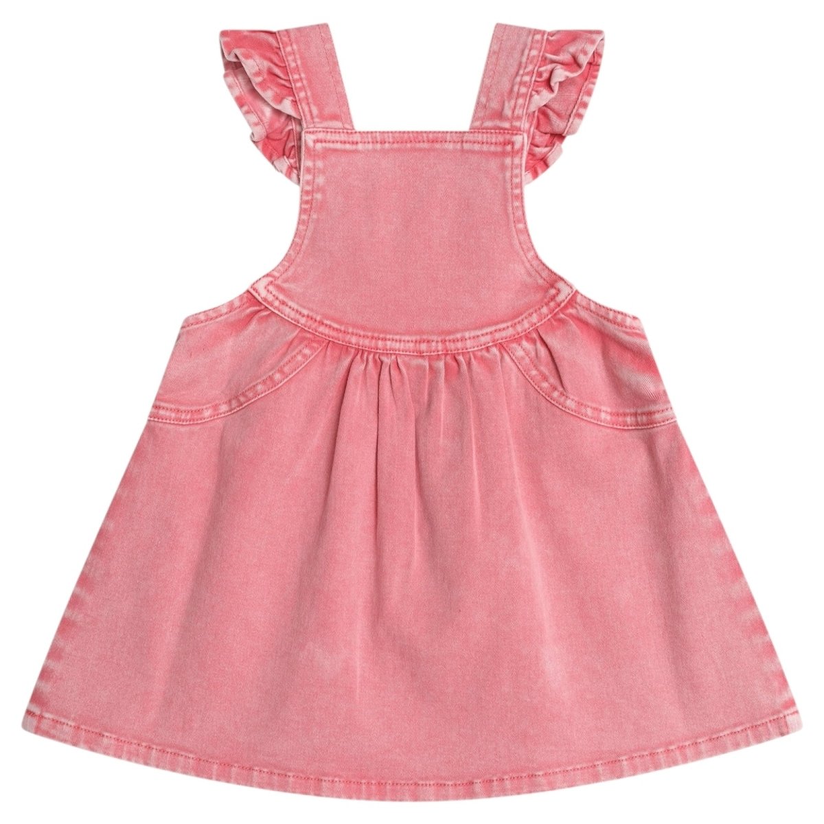 CHERRY HEART VINTAGE PINAFORE OVERALL DRESS (PREORDER) - HUXBABY