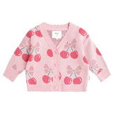 CHERRY PIE SCALLOPED KNIT CARDIGAN - CARDIGANS