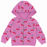 CHERRY SWEETHEART ZIP UP HOODIE - CHASER KIDS - HOODIES
