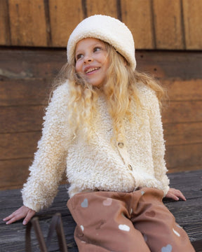 CHLOE FUZZY CARDIGAN - RYLEE + CRU - CARDIGANS