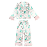 CHRISTMAS TREE SILKY FEATHER TRIM SET - SET