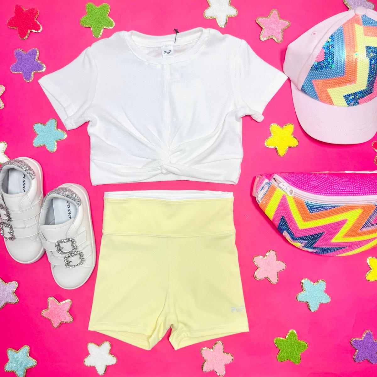 CITRINE AIR BIKER SHORTS - PETITE HAILEY