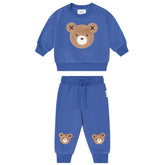 COBALT FURRY HUXBEAR SWEATSHIRT AND SWEATPANTS SET - HUXBABY