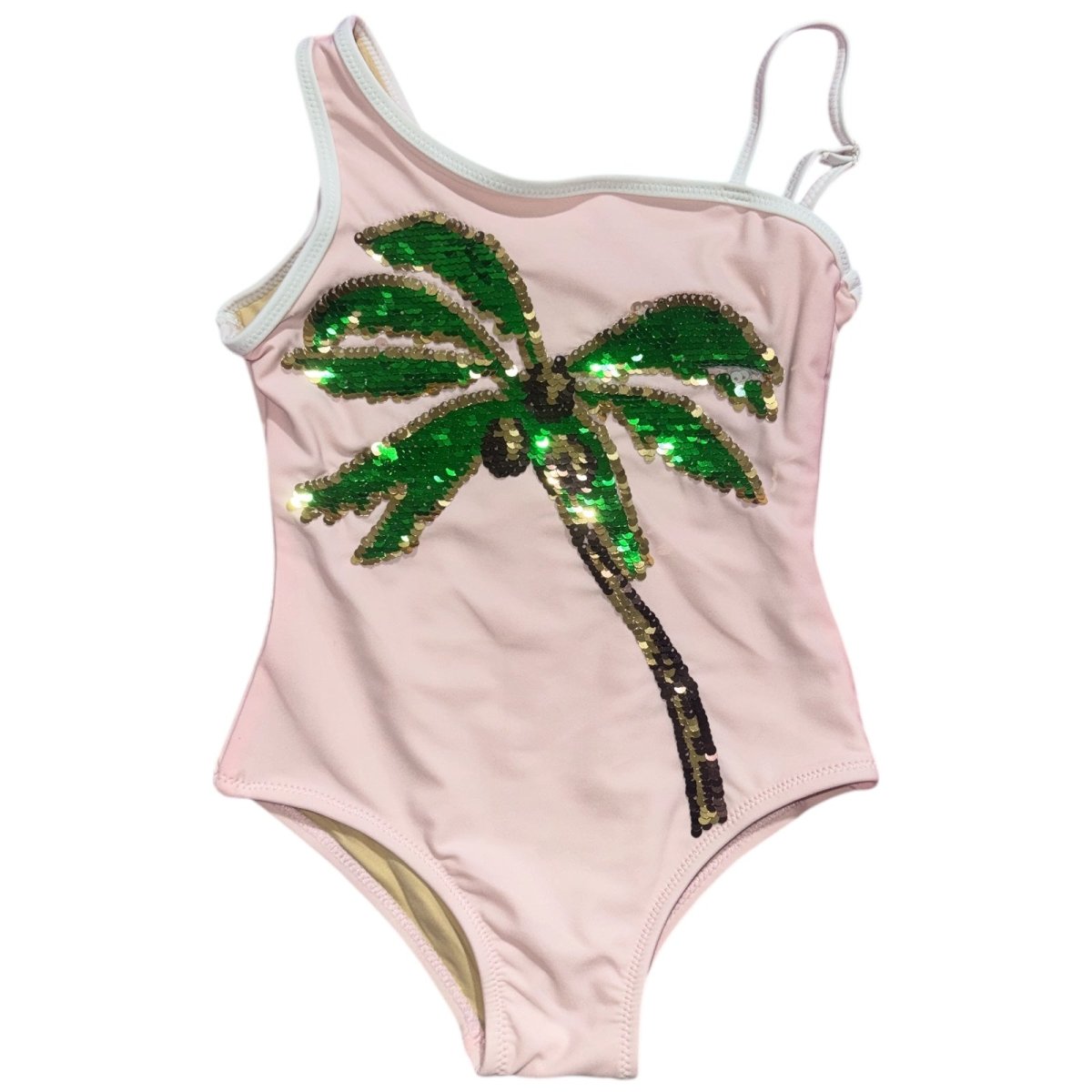 COCO PALM FLIP SEQUIN ONE PIECE SWIMSUIT - SHADE CRITTERS