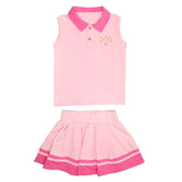 COCO TENNIS POLO TANK TOP AND PLEATED SKIRT SET - MINI DREAMERS
