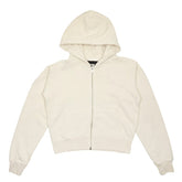 CODY ECRU ZIP UP HOODIE - KATIE J NEW YORK