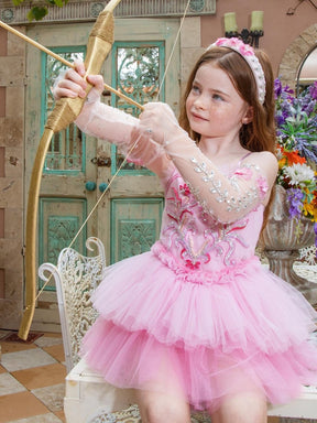 CORAL BLUSH TULLE DRESS (PREORDER) - DRESSES