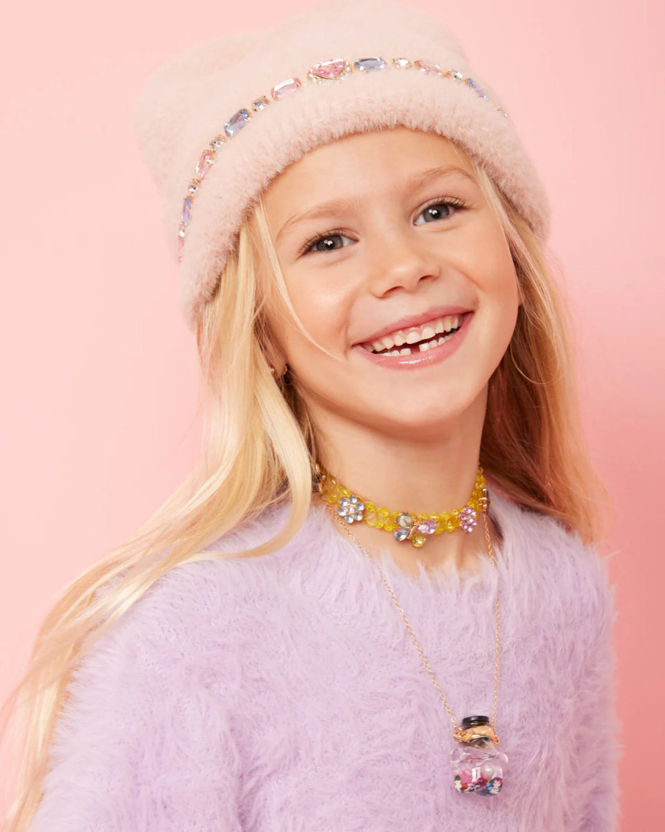 COTTON CANDY JEWELED BEANIE (PREORDER) - SUPER SMALLS