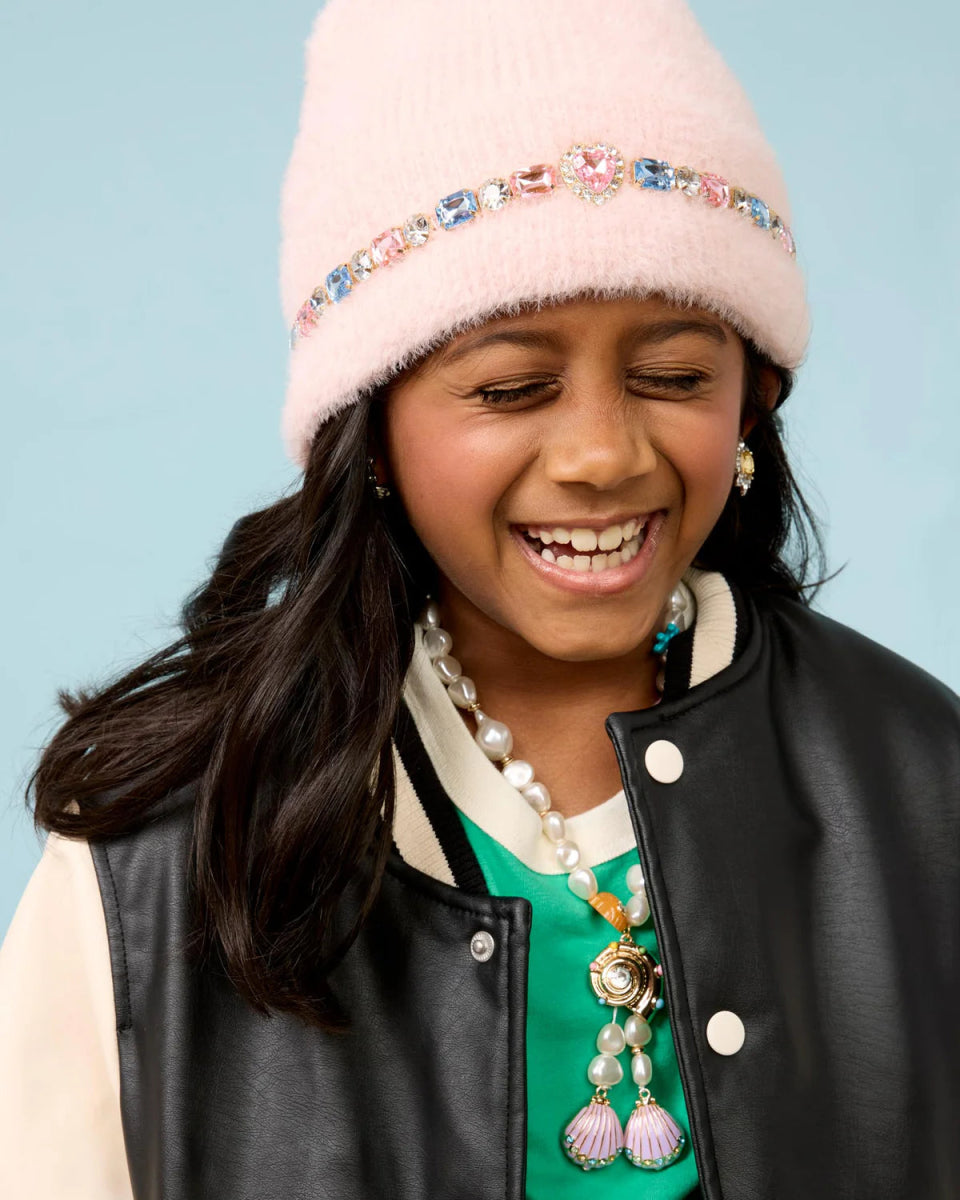 COTTON CANDY JEWELED BEANIE (PREORDER) - SUPER SMALLS