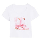 COWBOY BOOTS TSHIRT - SHORT SLEEVE TOPS