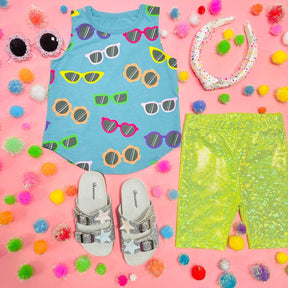 CRAZY SUNGLASSES TANK TOP - TANK TOPS