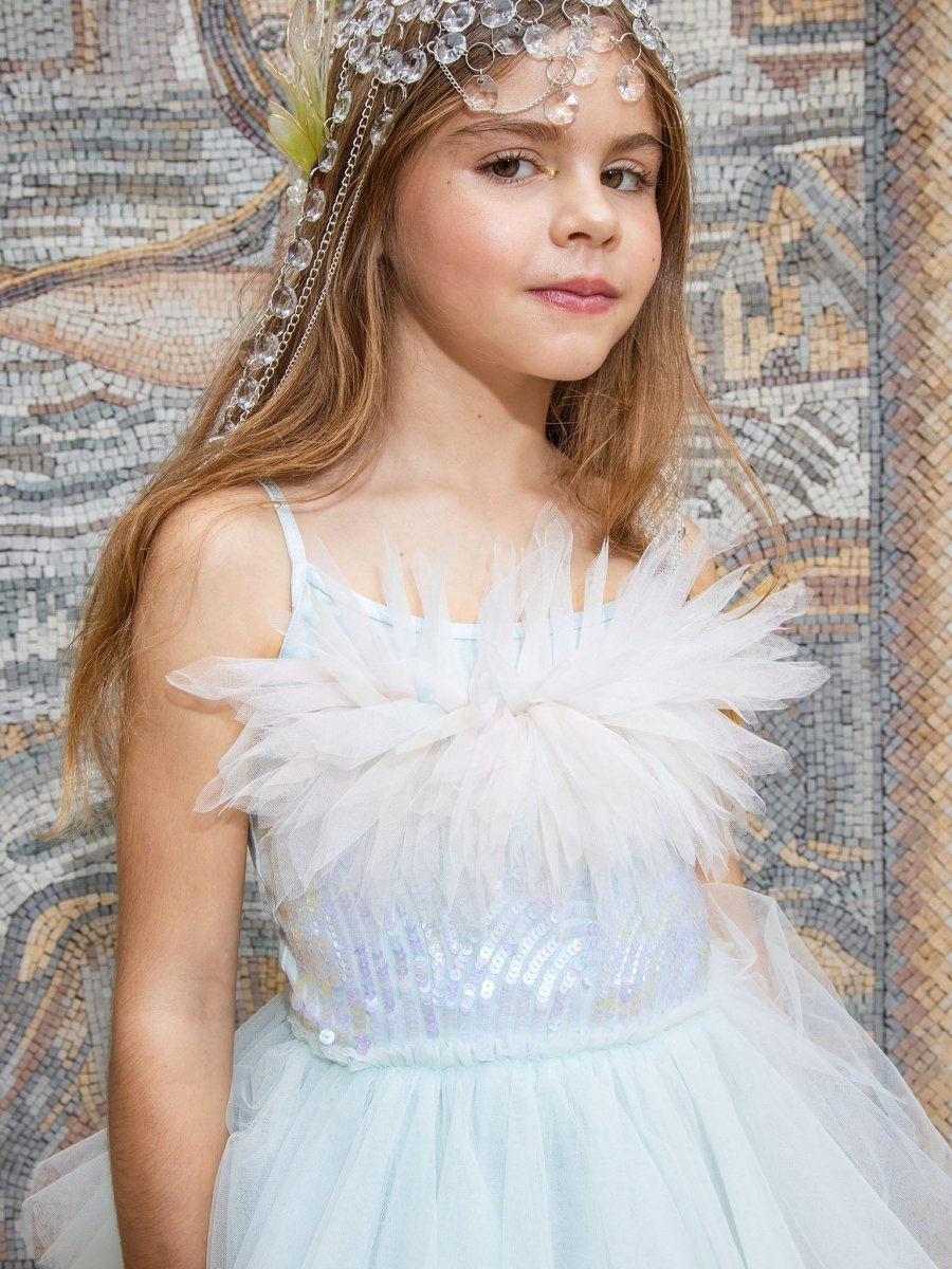 designer kidz tutu dress Designer Kidz Evelyn Floral S/S Tutu Dress