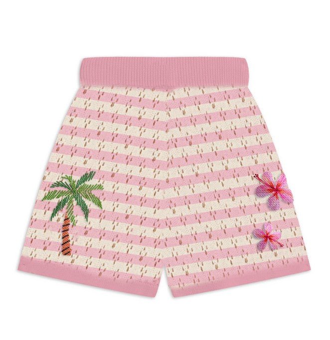 CROCHET PATCHES YVETTE JR SHORTS - MC2 SAINT BARTH KIDS