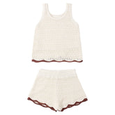 CROCHET TANK AND SHORTS SET - SET