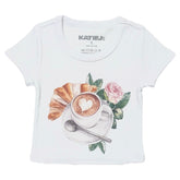 CROISSANT CAPPUCCINO TSHIRT - KATIE J NEW YORK
