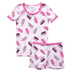 CRUNCH BARS SHORT SLEEVE/SHORTS PJS - ESME - PAJAMAS