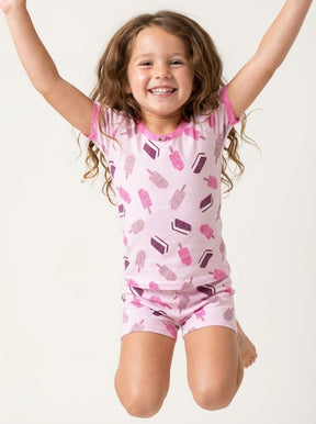 CRUNCH BARS SHORT SLEEVE/SHORTS PJS - ESME - PAJAMAS