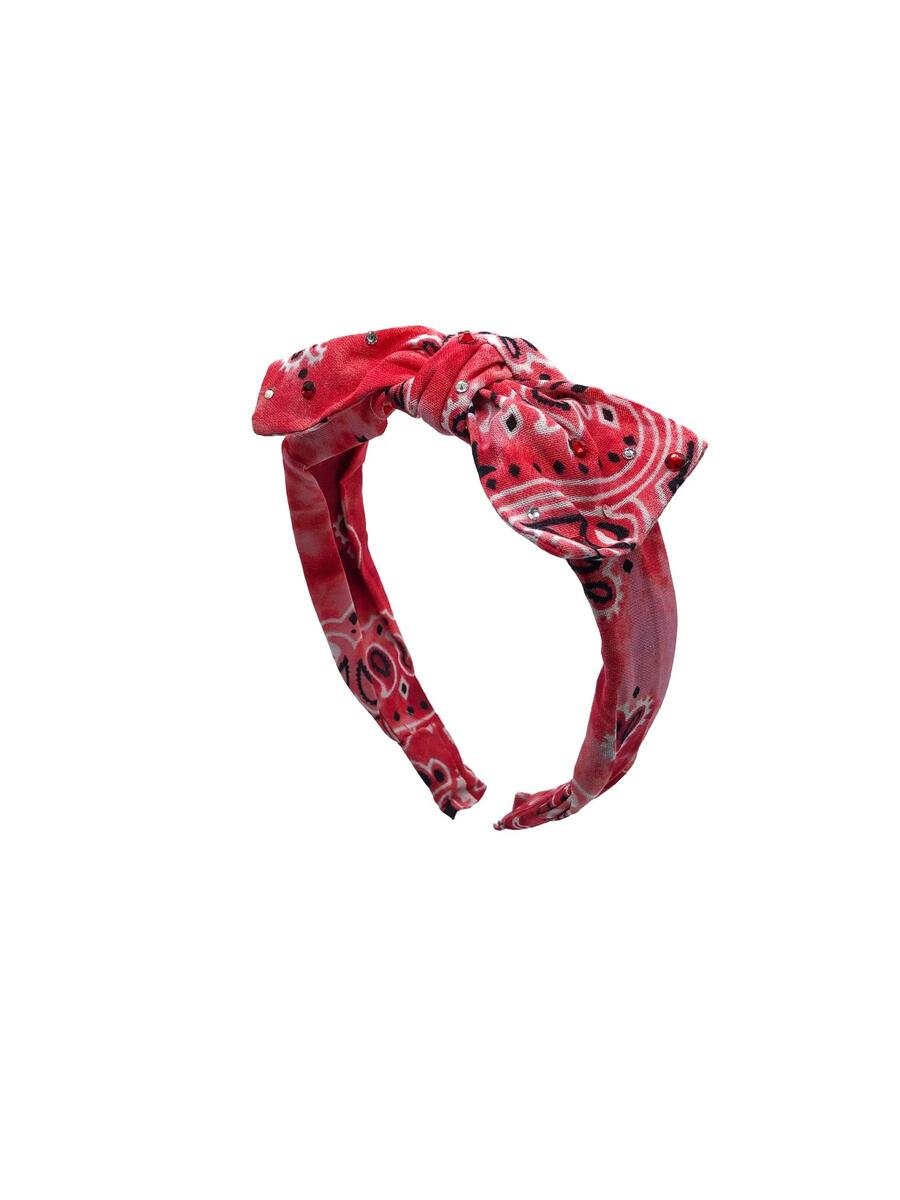 CRYSTAL BANDANA KNOT HEADBAND - HEADBANDS