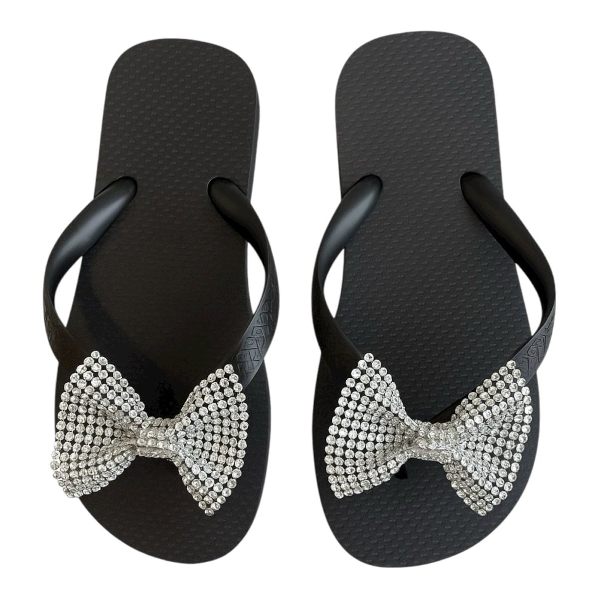 CRYSTAL BOW FLIP FLOP SANDALS (PREORDER) - PLANET SEA
