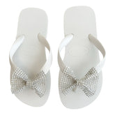 CRYSTAL BOW FLIP FLOP SANDALS (PREORDER) - PLANET SEA