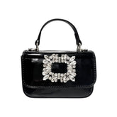 CRYSTAL BROOCH PATENT PURSE - DOE A DEAR - PURSES