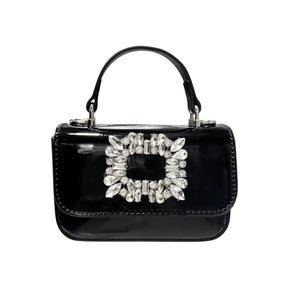 CRYSTAL BROOCH PATENT PURSE - DOE A DEAR - PURSES