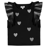 CRYSTAL HEART FLUTTER TOP (PREORDER) - MINI DREAMERS