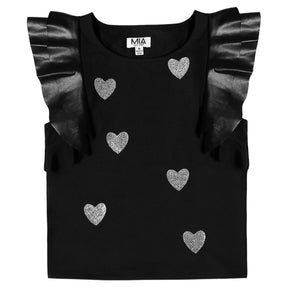 CRYSTAL HEART FLUTTER TOP (PREORDER) - MINI DREAMERS