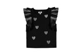 CRYSTAL HEART FLUTTER TOP (PREORDER) - MINI DREAMERS