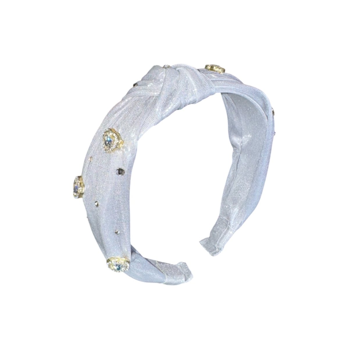 CRYSTAL HEART KNOT HEADBAND - HEADBANDS