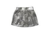 CRYSTAL HEART METALLIC SKORT (PREORDER) - MINI DREAMERS