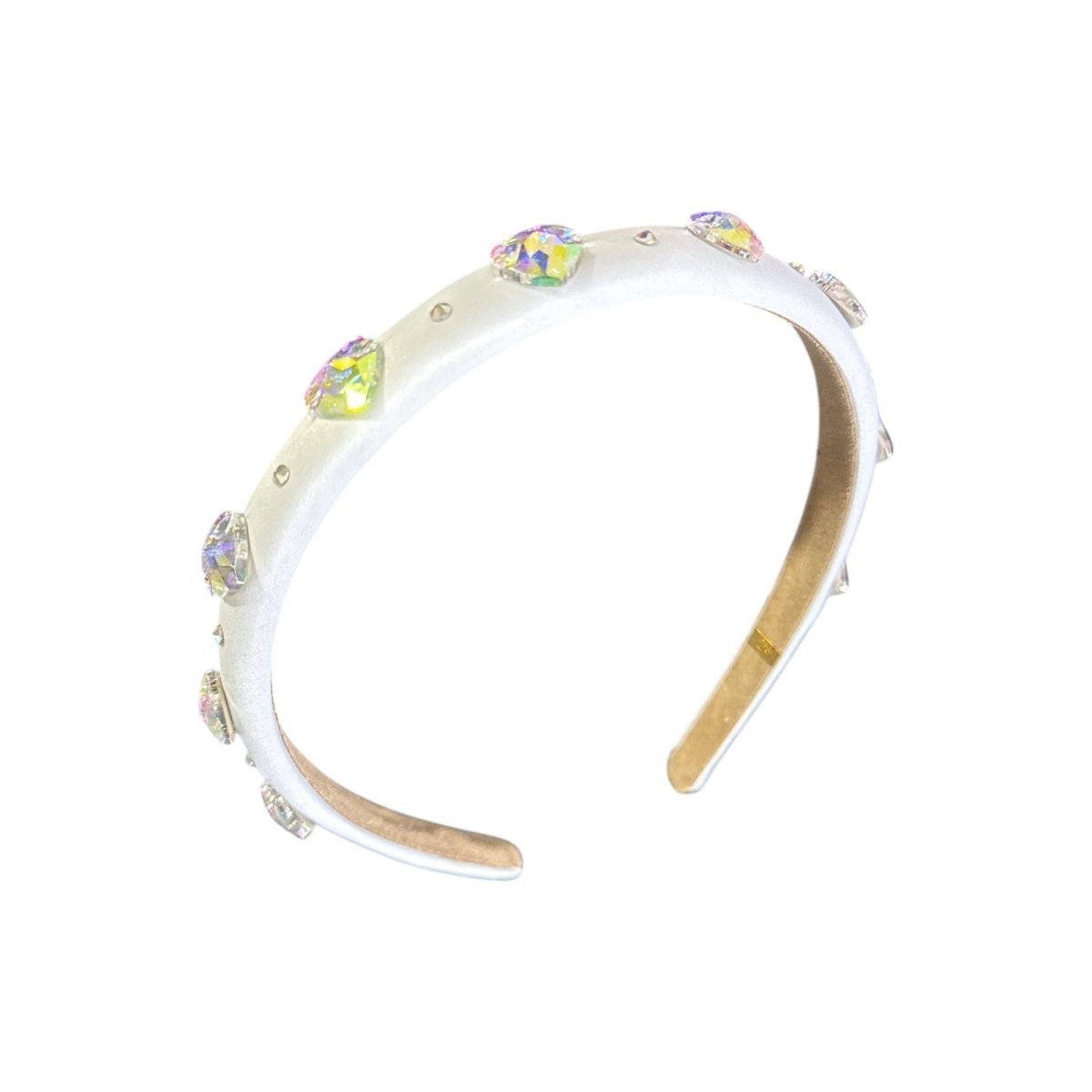 CRYSTAL HEART THIN HEADBAND - BARI LYNN
