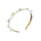 CRYSTAL HEART THIN HEADBAND - BARI LYNN