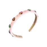 CRYSTAL HEART THIN HEADBAND - HEADBANDS