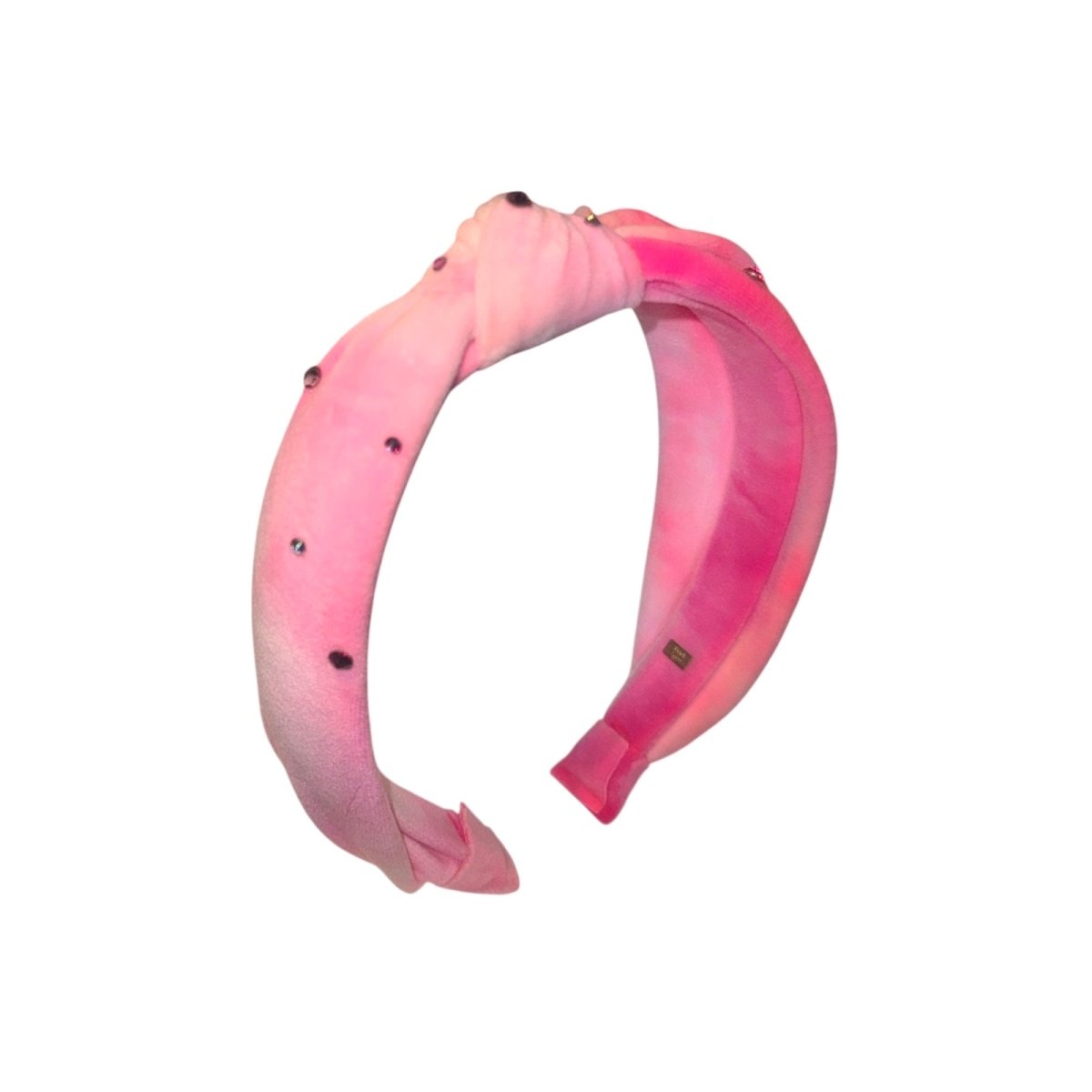 CRYSTAL OMBRÉ PLUSH KNOT HEADBAND - BARI LYNN
