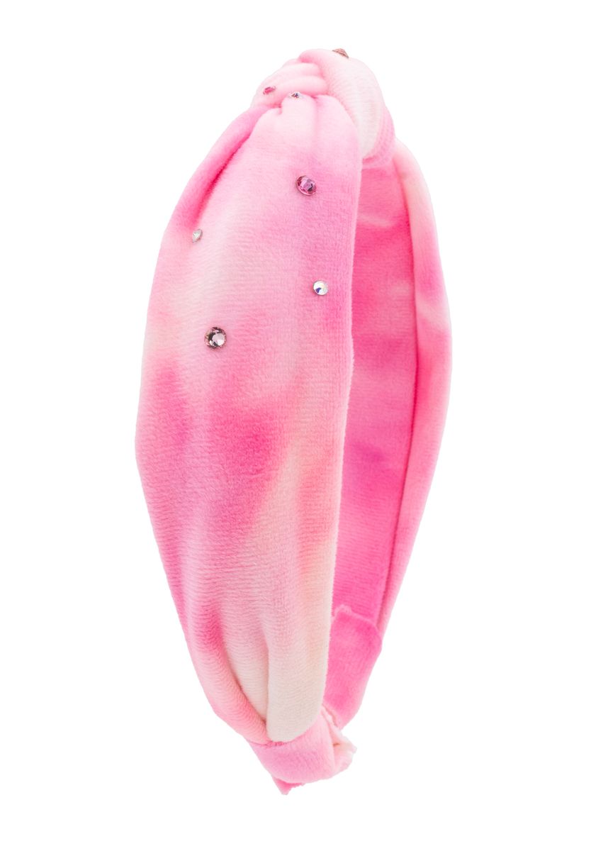 CRYSTAL OMBRÉ PLUSH KNOT HEADBAND (PREORDER) - BARI LYNN