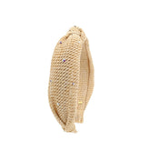 CRYSTAL RAFFIA KNOT HEADBAND - BARI LYNN - HEADBANDS