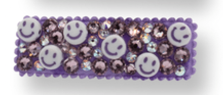 CRYSTAL SMILEY CLIP (PREORDER) - BARI LYNN