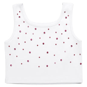 CRYSTAL STONE CROP TANK TOP (PREORDER) - MIA NEW YORK