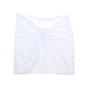 CRYSTAL STONE SHORT SARONG COVER UP - LES TOUT PETITS