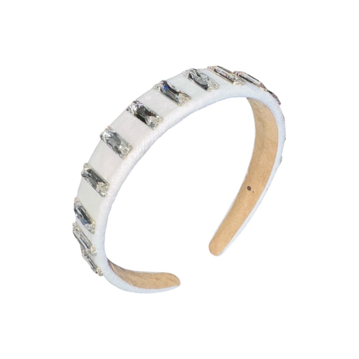 CRYSTAL STONE VELVET HEADBAND - BARI LYNN