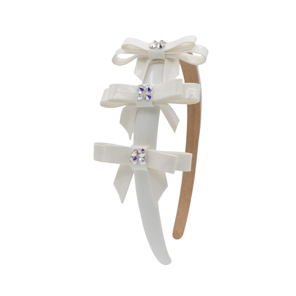 CRYSTALIZED BOW PATENT HEADBAND - BARI LYNN