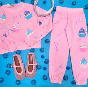 CUPCAKES SPLATTER SWEATPANTS - SWEATPANTS