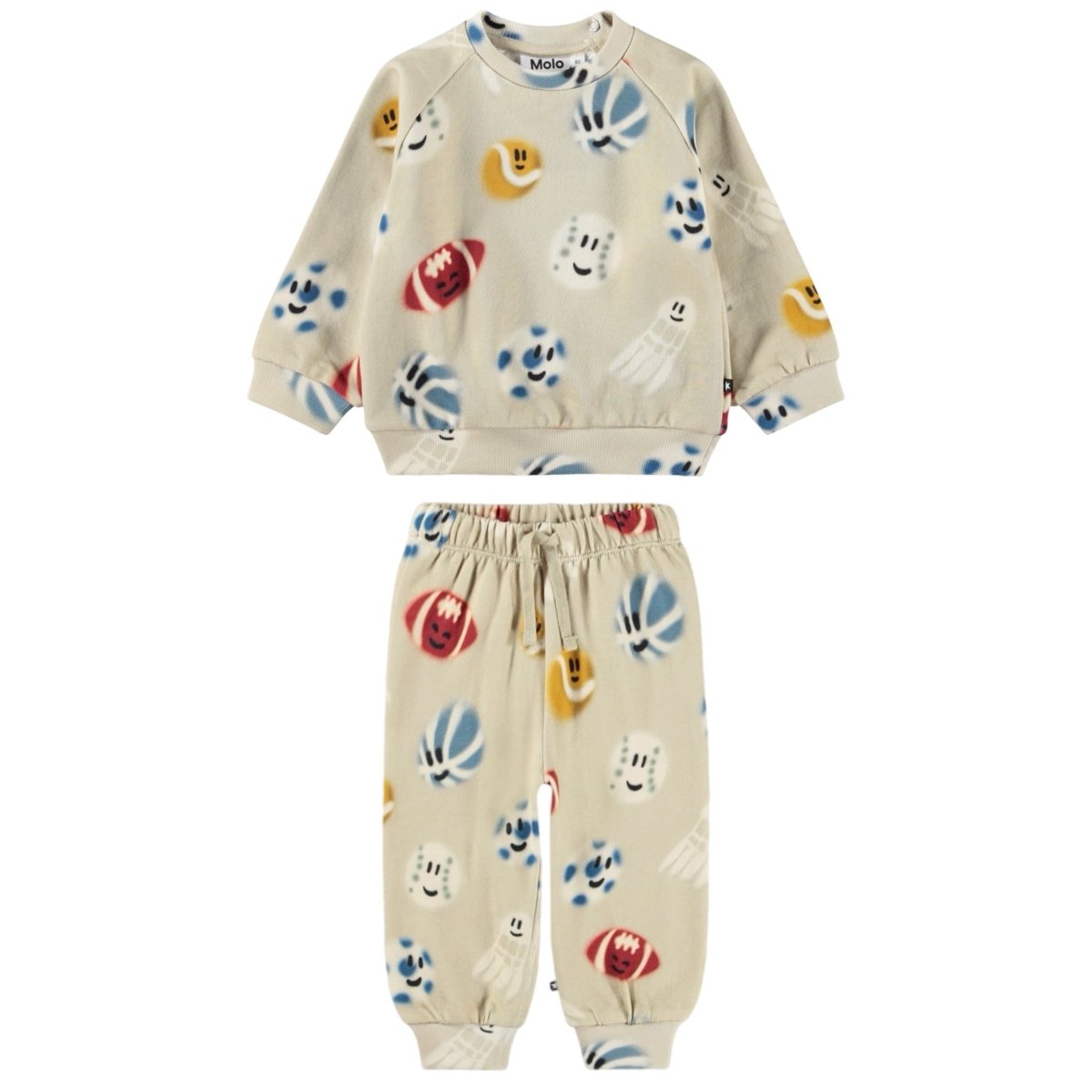 CUTE BALLS SWEATSHIRT AND SWEATPANTS SET (UNISEX) (PREORDER) - MOLO