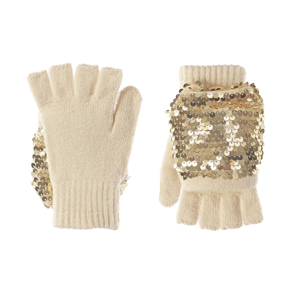 SHIMMER SEQUIN KNITTED GLOVES (PREORDER)